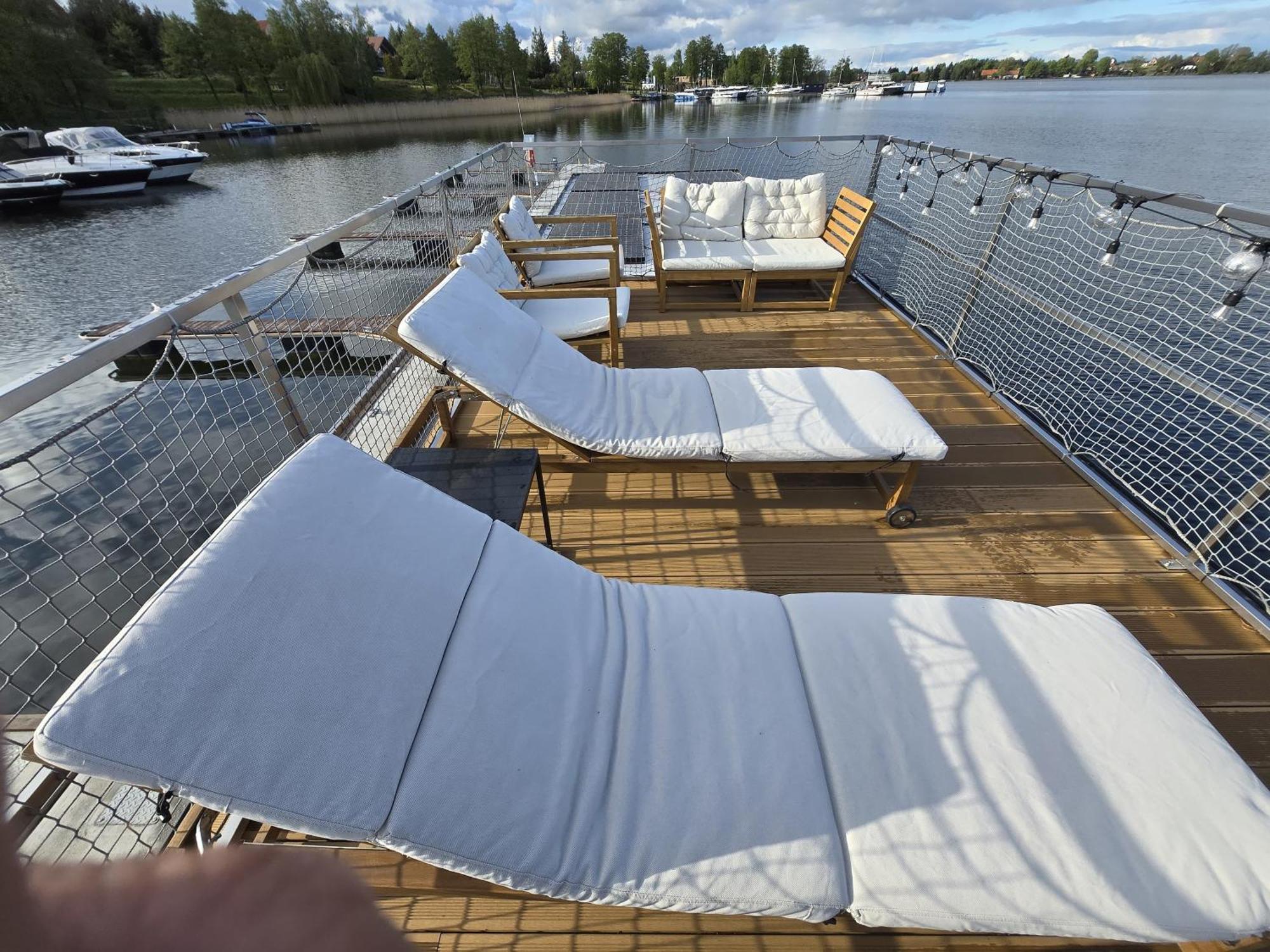 Domek Na Wodzie - Houseboat -Sauna, Taras Na Dachu, Dwie Sypialnie Mikołajki Buitenkant foto