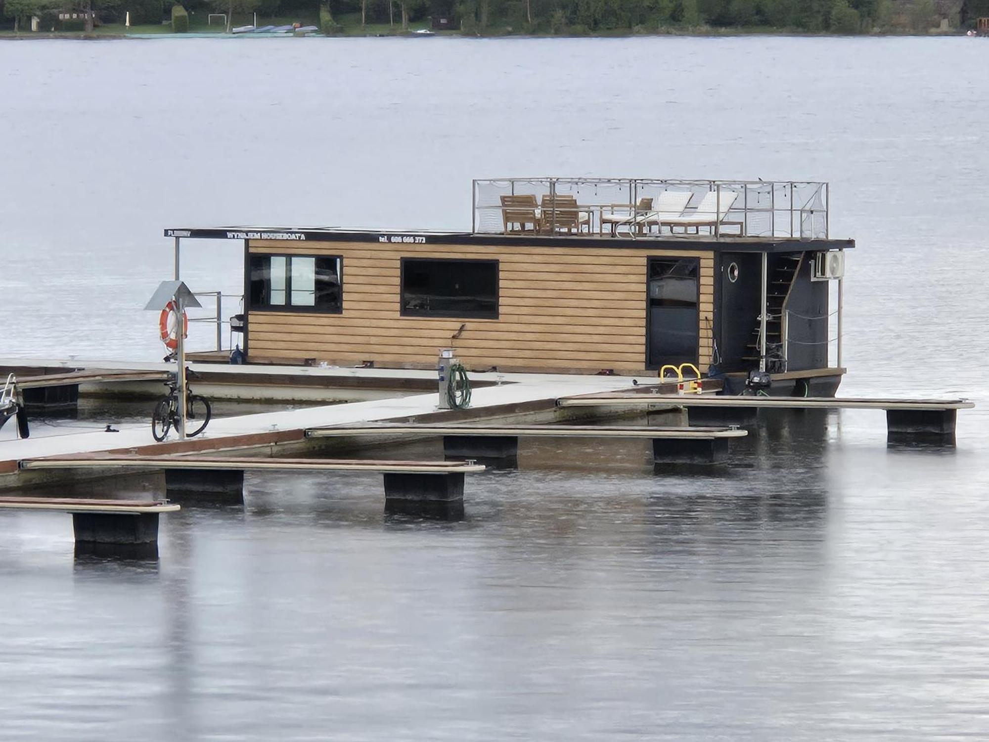 Domek Na Wodzie - Houseboat -Sauna, Taras Na Dachu, Dwie Sypialnie Mikołajki Buitenkant foto
